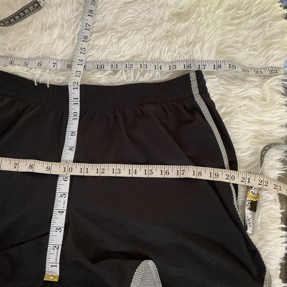 Women's C9 by Champion Black Athletic Shorts with White mesh Trim XL - Picture 8 of 12